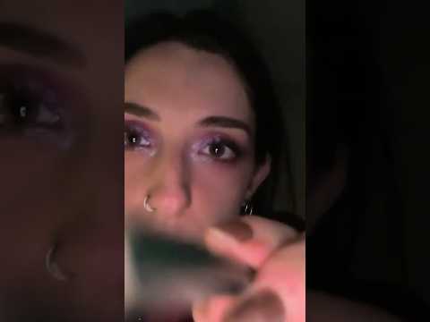 ASMR Writing my grocery list on your forehead