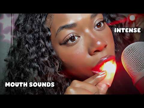 ASMR INTENSE MOUTH SOUNDS👄 W  THUMB LIGHTS FOR BRAIN TINGLES