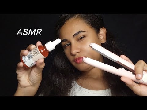 ASMR PASSANDO CHAPINHA NO SEU CABELO + ONDULAÇÃO "ROLEPLAY"