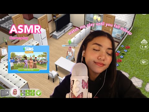 Game ASMR - playing The Sims FreePlay mobile for the first time (malaysia)