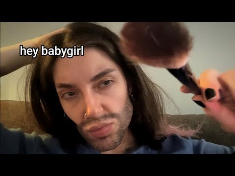 ASMR POV: Your obsessed BF removes your makeup & gives you personal attention 💙 (cam touching-lofi)