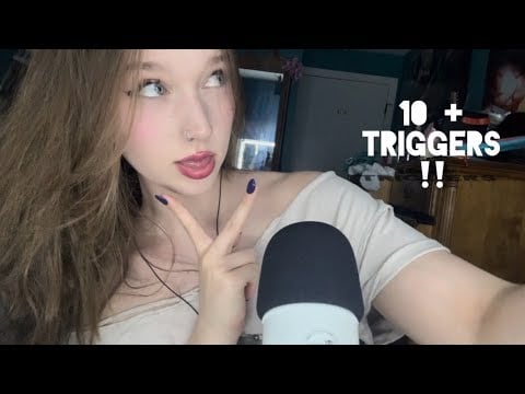 ASMR doing YOUR favorite triggers!! (4K special) fabric scratching, spit painting, tapping and more!