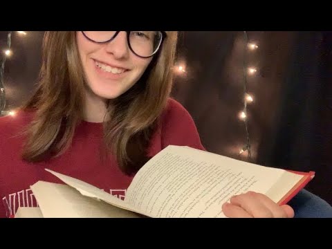 ASMR// Reading You to Sleep// Page Turning+ Whispering//