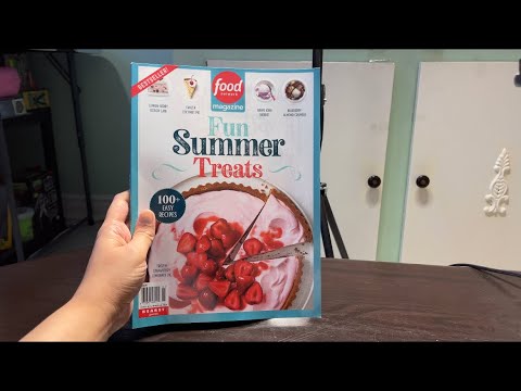 ASMR Magazine Page turning Delicious Summertime Treats Flipping Through No Talking