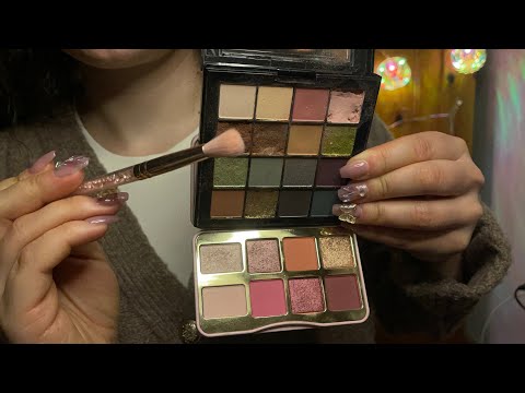 ASMR doing your makeup (˶ᵔ ᵕ ᵔ˶) will put you to sleep fast - no talking & no tapping 