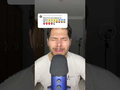 ASMR EMOJI CHALLENGE 🤑🥶😭🤬❤️🗣️ #asmr #asmrfrançais #emojichallenge #shorts