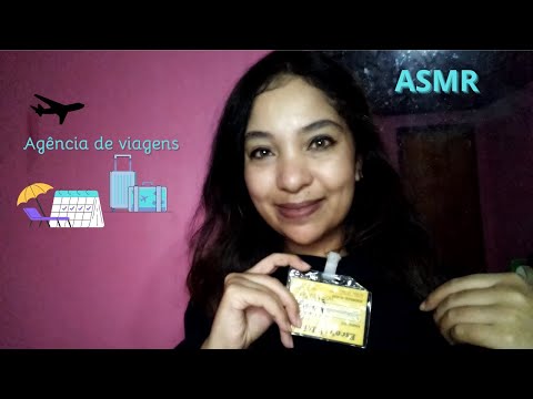 ASMR Agência de Viagens: Te vendendo pacote de viagem para suas férias ✈🧳🏖 Voz Suave e teclado
