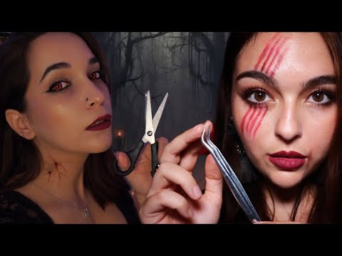 ASMR Peluquería y barbería especial Halloween con @AsmrwithHana 🖤 RP ESPAÑOL