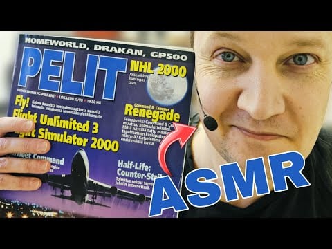 Soft Spoken Nostalgic Page-Turning: Exploring a Vintage Finnish Gaming Magazine - ASMR