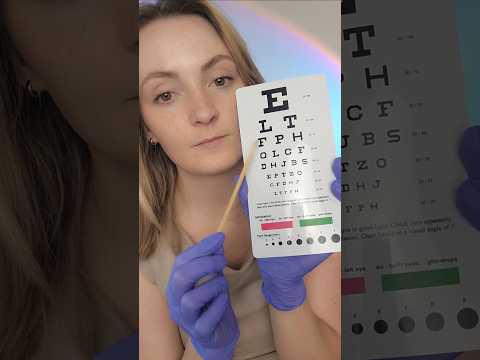 ASMR Eye Exam (snellen chart)