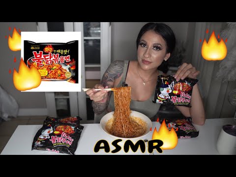 ASMR NUCLEAR FIRE NOODELS | MUKBANG