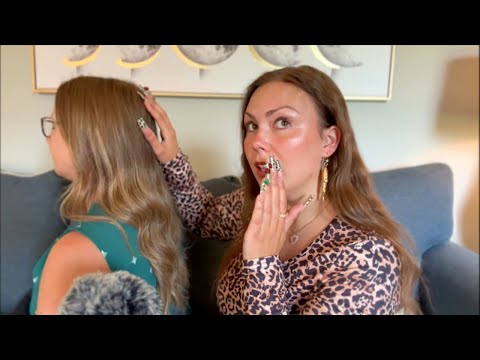 asmr/ OUT OF POCKET girl does your LICE CHECK🫠🤪 (ridiculous gossip, real person, hair play, gum)