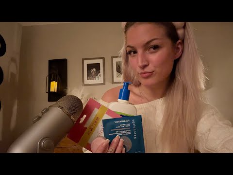 ASMR skin care routine 🧖🏼‍♀️ + GRWM for sleep 😴
