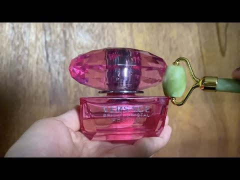 ASMR Rolling on Glass Perfume Bottles (TINGLY)