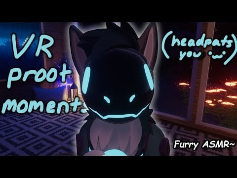 [Furry ASMR] headpats and rambles from blue proot :D
