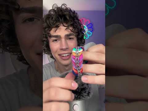 ASMR with my old rainbow loom bracelets #asmr #asmrsounds