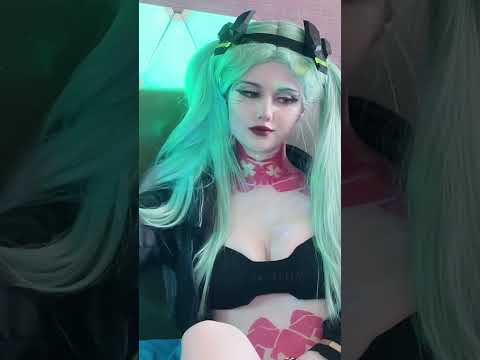 ASMR Cyberpunk Rebecca Cosplay Scratching #asmr