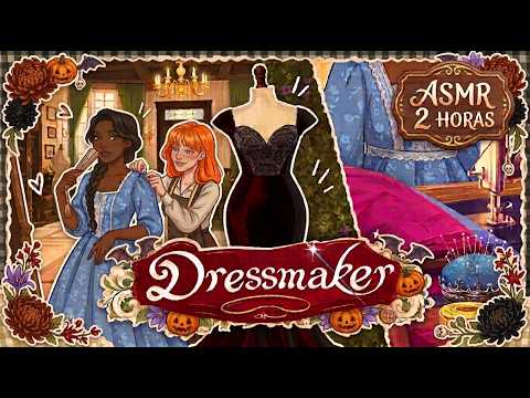 Especial Halloween ASMR 🎃Diseño los vestidos más GÓTICOS en Dressmaker🧵