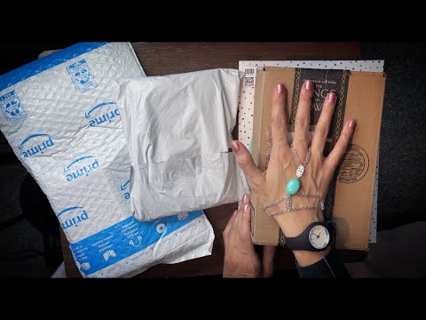 ASMR | Amazon Haul - Plastic packages crinkle sounds (opening packages) Crinkly (Whisper)