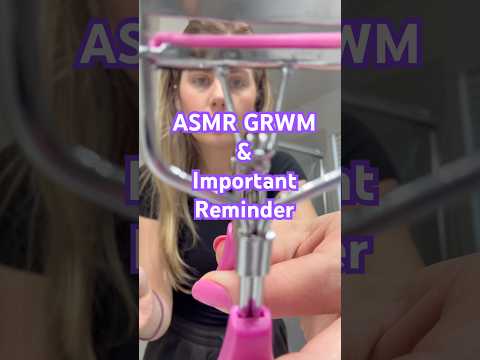 ASMR GRWM 💜 Encouragement for Peace and Hope #asmr #grwm #vlog #encouragement