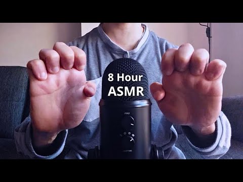 ASMR 8 Hours of Fast & Aggressive Hand Sounds (no talking)