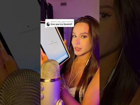 ASMR using #Gemini! Let me know if you want more of it 👏🏻 #asmr #asmrsounds #asmrvideo #sleep
