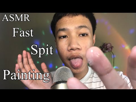 ASMR- Fast Spit Painting