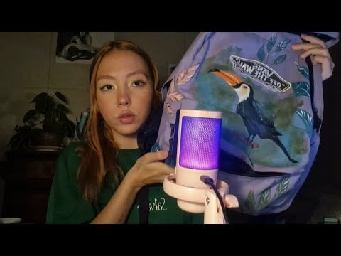 ASMR meu material da faculdade de pintura 🎨 parte 1