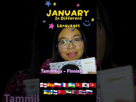 ASMR JANUARY IN DIFFERENT LANGUAGES 🥳 #asmrshorts #shorts #fasttapping #asmr #asmrlanguages