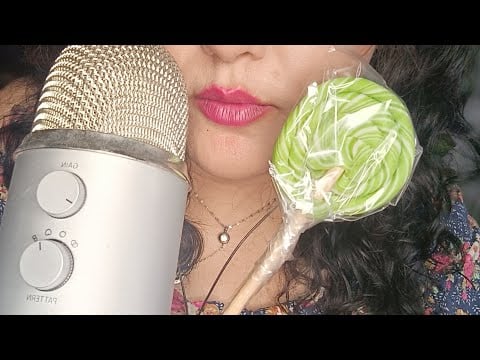 ASMR Comiendo paleta de caramelo