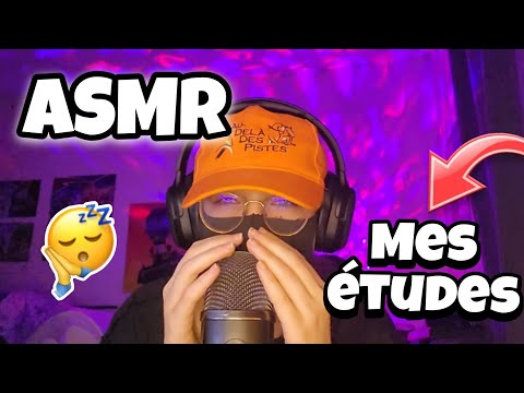 ASMR Français • MES ÉTUDES en LICENCE 😴💤 (blabla et chuchotements puissants avec le tascam)