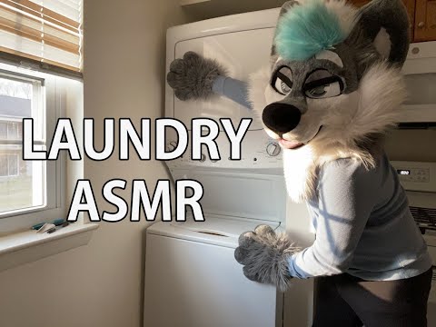 Wolf doing your laundry [FURRY ASMR]