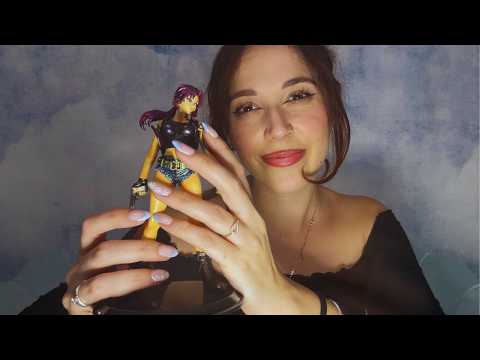 ASMR lofi 🎮 Object Tracing 🎮 Action Figures 🎮 Italian Accent Whispering/Soft spoken