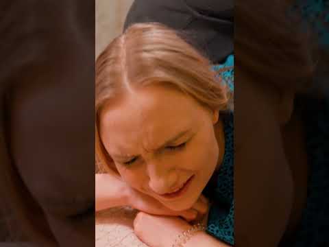 Emotional deep tissue painful massage and chiropractic adjustments for Irina #shorts