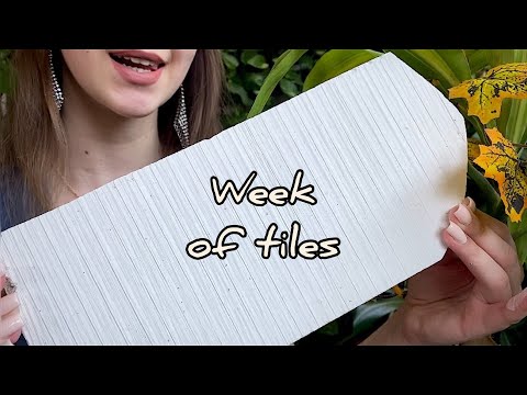 Неделя плиток//Огромная плитка◻️// Week of tiles//A huge tile// ASMR
