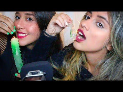 ASMR ALOE VERA CHALLENGE - ASMR COMENDO ALOE VERA