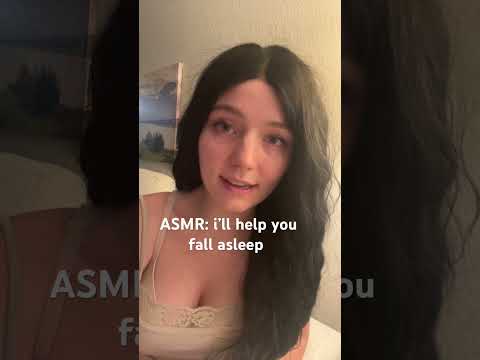i'll help you fall asleep 🤍#asmr #sleepasmr #comfortaudio #whisper #cozy
