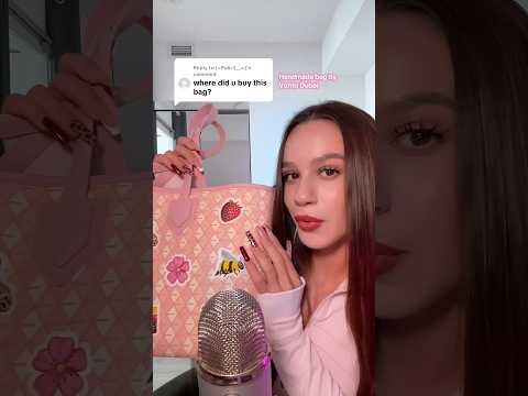 ASMR with my favourite handmade bag by Vonto Dubai 🌼✨ #asmr #asmrvideo #asmrsounds #sleep #tingles