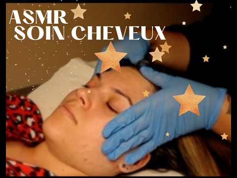 ASMR SOIN DES CHEVEUX TRÉS RELAXANT -BRUIT D'EAU - MASSAGE DU VISAGE-OIL