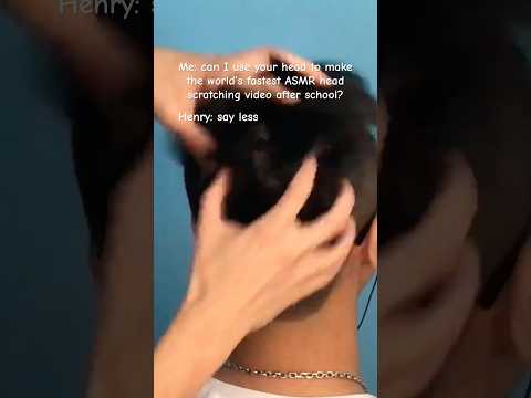 World’s Fastest Head Scratching ASMR Massage
