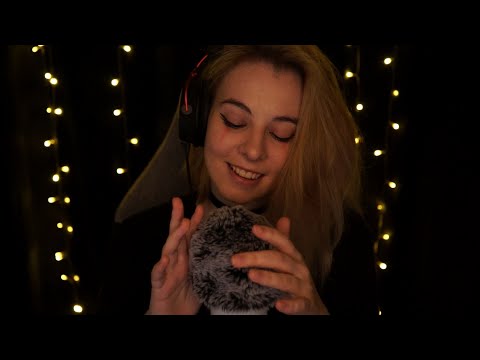 ASMR | soft fluffy mic sounds & rain - no talking, blue yeti