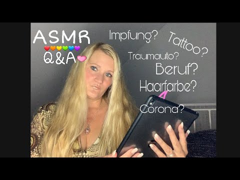 [ASMR] deutsch/german Entspannendes Q&A Part I - whispering - facts about me - get to know me -Talk