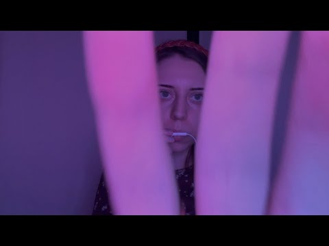 ASMR| Mouth sounds & gentle touching| Звуки рта & нежные прикосновения 