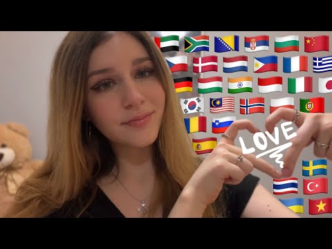 ASMR LOVE in 30 different Languages (Find your language!) ❤️