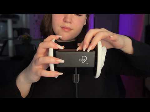 ASMR 3Dio Ear Scratching, Rubbing & Tapping for Ultimate Tingles (No Talking)