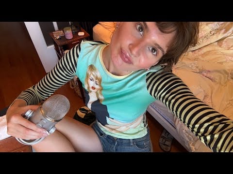 ASMR with my outfit (shoe tapping + jewelry sounds, fabric scratching)