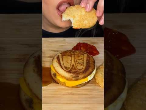 McDonald’s breakfast #shorts #asmr #eatingshow #mcdonalds