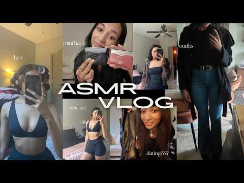ASMR - DITL of a Young Single Childless Woman (hair, hauls, dating)