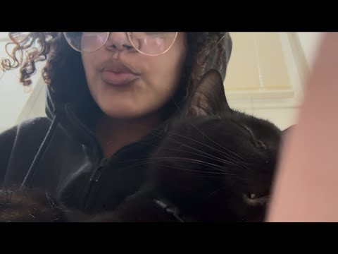 2 MINUTE ASMR MOUTH SOUNDS🩷😜W/ purring🐈‍⬛