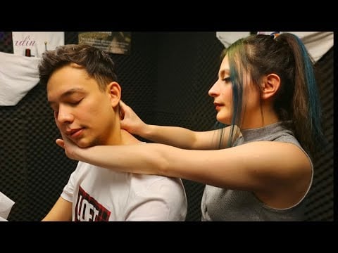 [ASMR] •BACK CRACKING & MASSAGE •HEAD STRETCH WITH NARRATION 🎬(SUBTITLED)